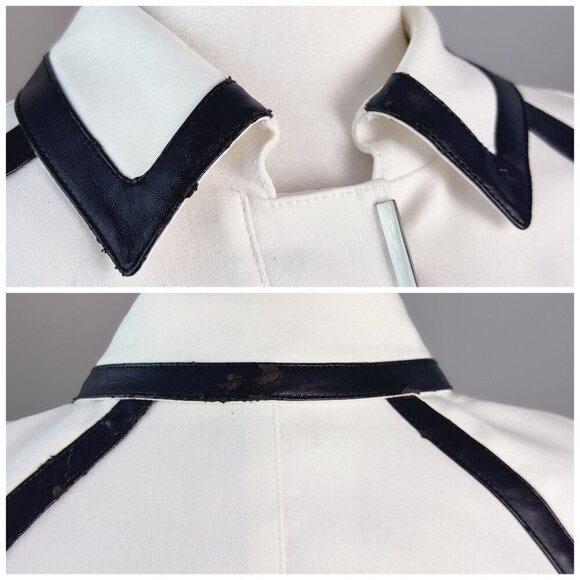 WORTH New York Cotton-Blend Jacket Blazer *FLAW-Project Piece! Women's Sz 8 - Picture 3 of 6